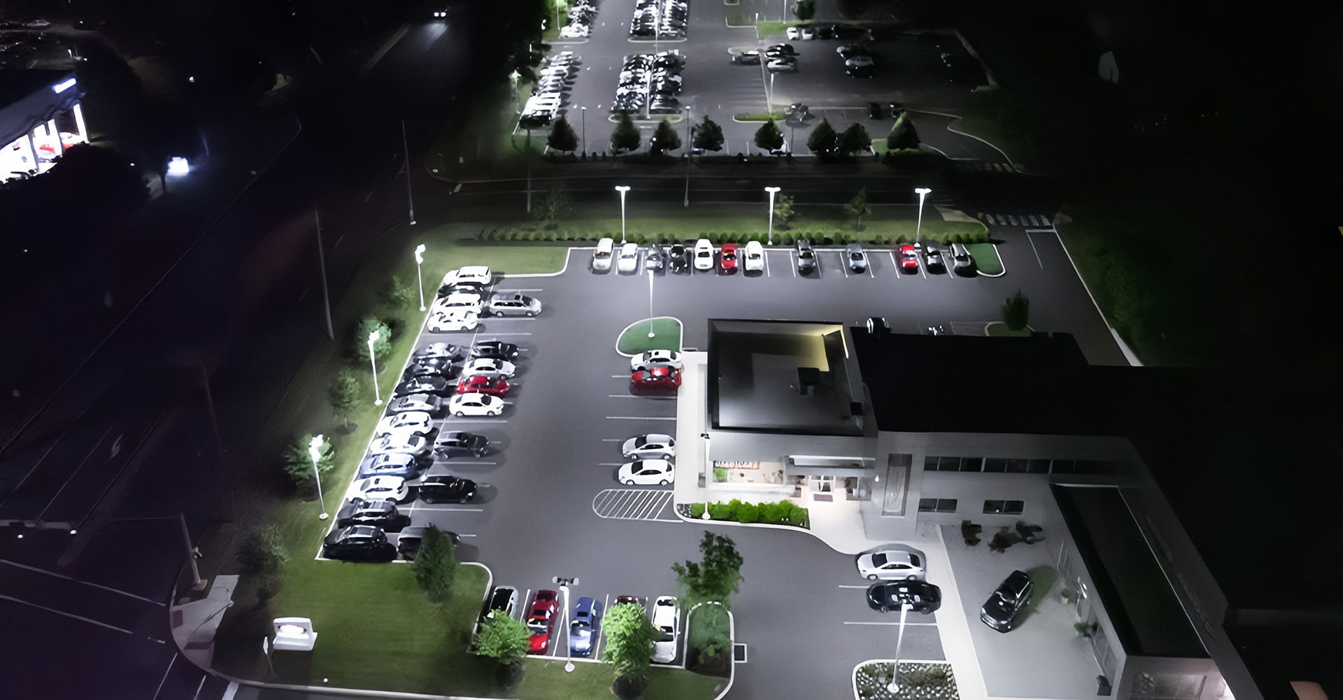 Outdoor parking lot lighting