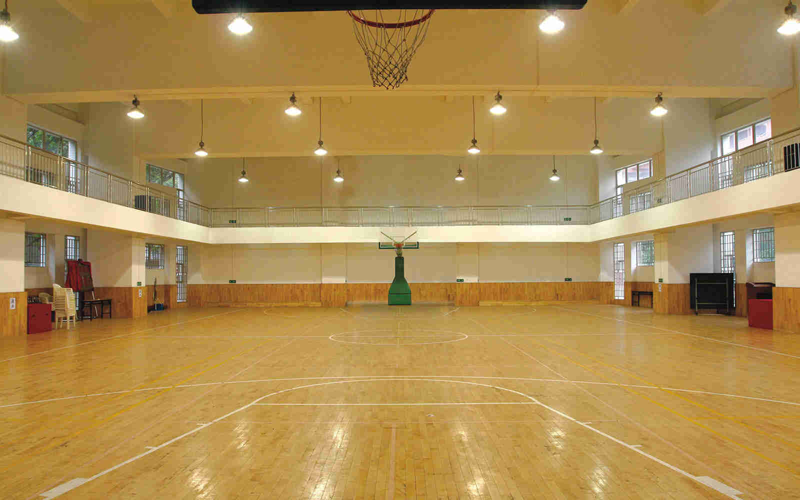 LED High Bay Light installed in Gymnasium