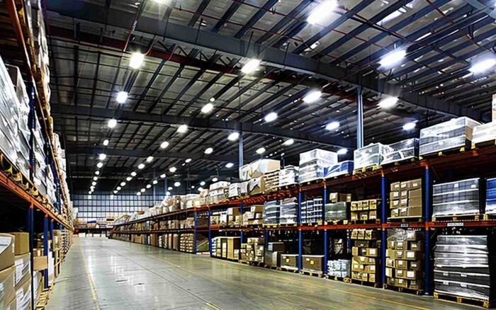 LED High Bay Light installed in Storage