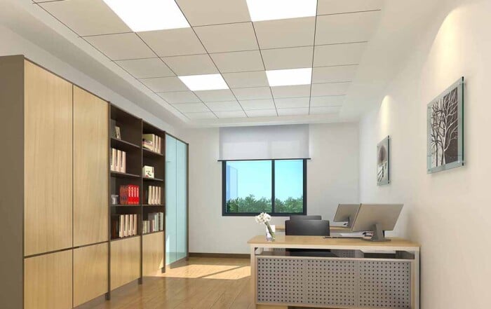 Ceiling Recessed LED Panel Light in office