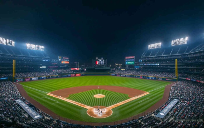 A_wide_view_of_a_baseball_field_with_led_lighting