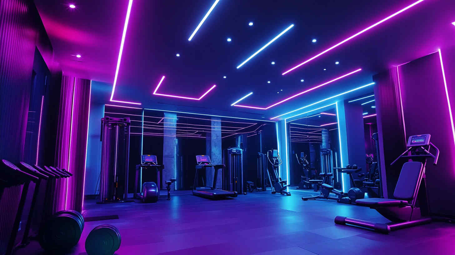 a_futuristic_gym_with_smart_LED_spotlights_customized