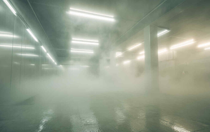 LED_lighting_in_a_food_processing_cold_storage_facility