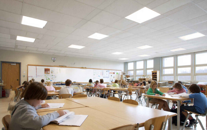 classroom_interior_featuring_evenly_lit_LED_Panel_lights