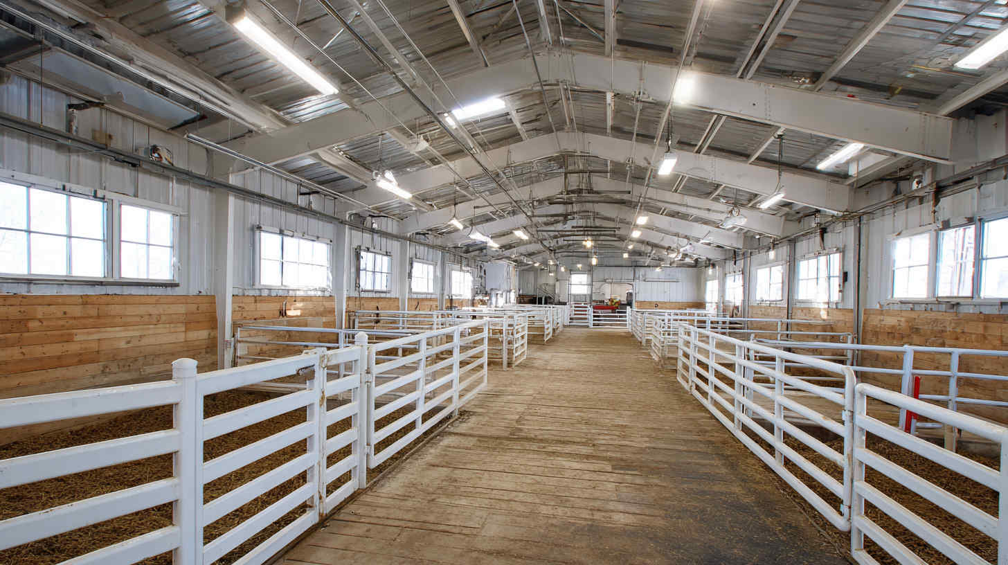 daylight_view_inside_a_livestock_barn_with_LED_linear_high_bay_light