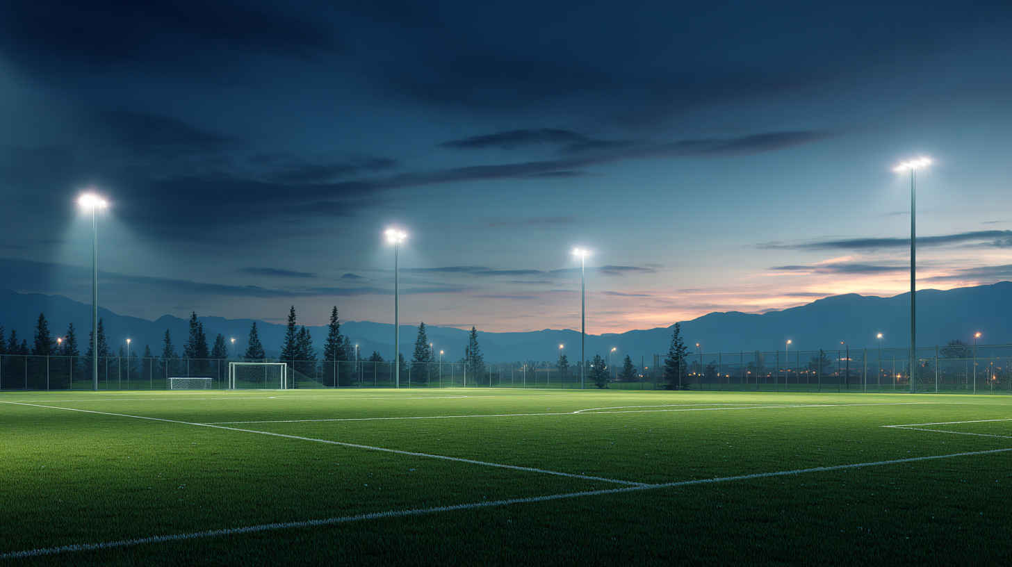outdoor_sports_field_beside_a_school_illuminated_by_led_high_power_floodlight