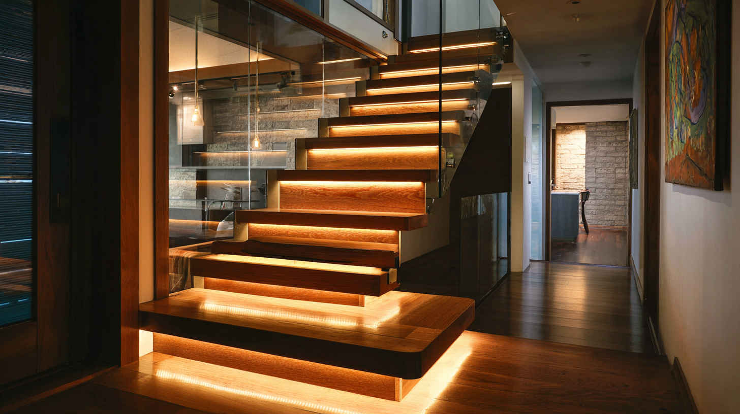 residential_staircase_featuring_LED_strip_light