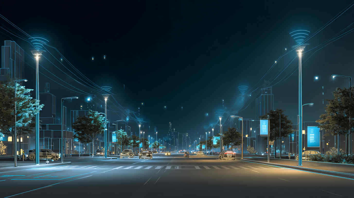 smart_city_street_at_night_with_IoT_street_lighting