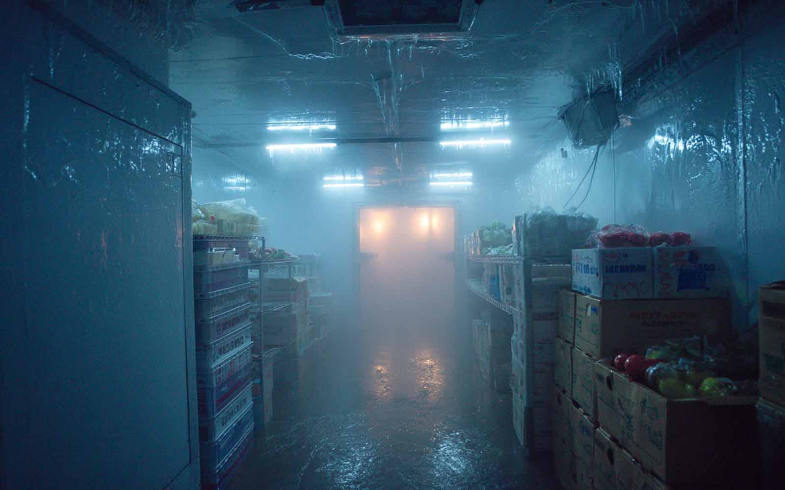 LED Vapor Lights Installed in Cold Storage Warehouse