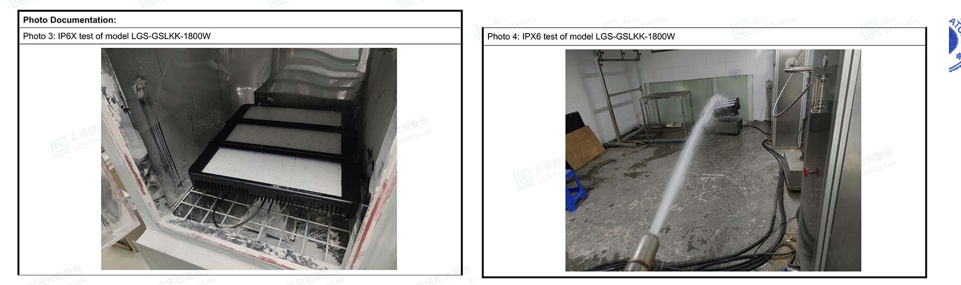 IP66 Testing for LED High Mast Light IP66 Testing of LED High Mast Light